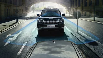 Pre-Collision System (PCS) des Toyota Land Cruiser